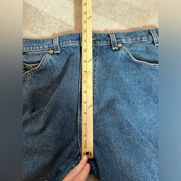 Vintage Levi’s Orange Tab USA Made 505 Regular Fit Straight Leg Dark Denim Jeans - Picture 8 of 9